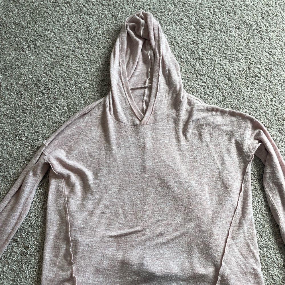 Light pink hooded tshirt American Eagle size XS